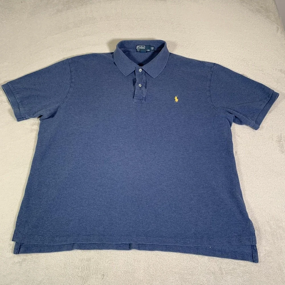 Polo By Ralph Lauren Polo Shirt Mens 2XB Blue Classic Fit Cotton Big & Tall‎